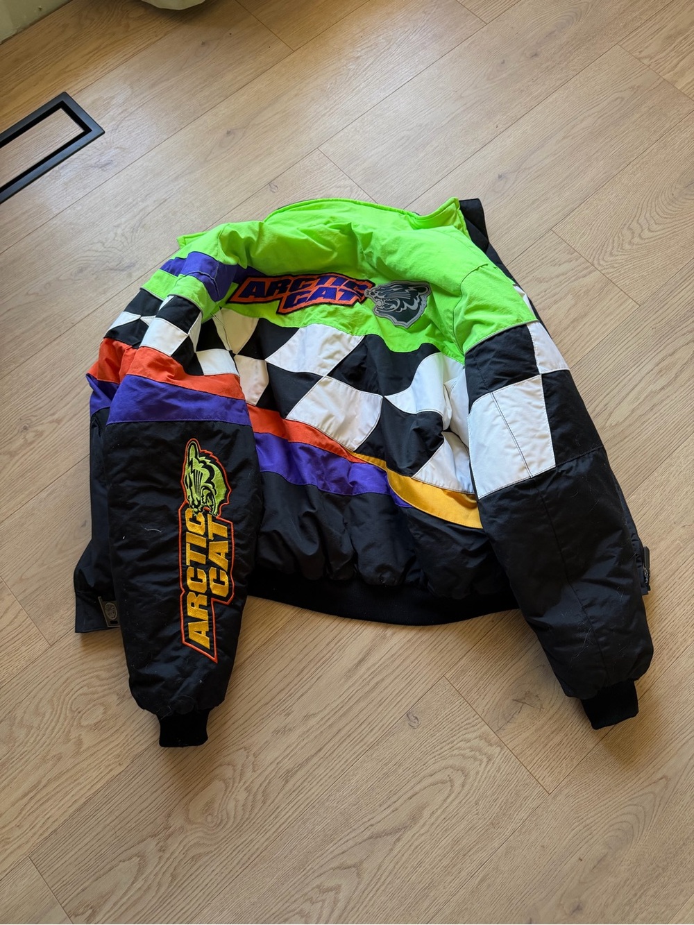 Arctic Cat Men's Neon Green & Black Racing Puffer Jacket